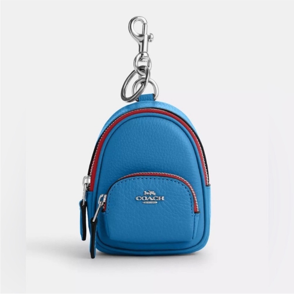 NWT 💙 Coach Mini Court Backpack Keychain Charm